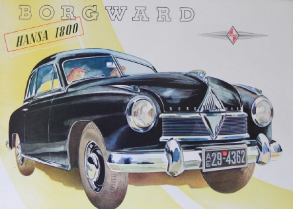 Borgward Hansa 1800 Modelprogram 1953 Carbrochure (3348)