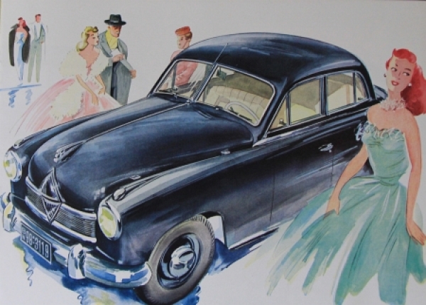 Borgward Hansa 1800 Modelprogram 1953 Carbrochure (3348)