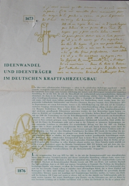 Mercedes-Benz History 1960 "Ideenwandel im deutschen Kraftfahrzeugbau" Carbrochure (3569)