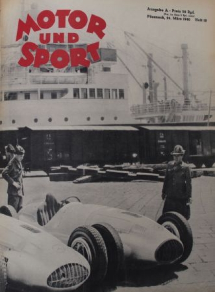 "Motor & Sport" Motor-Magazine Poessneck 1940 bounded halfyear  (3614)