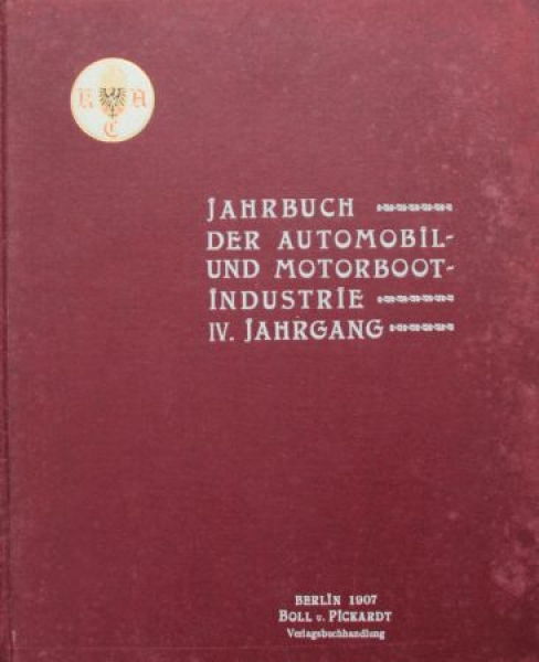 Neuberg "Jahrbuch der Automobil und Motorbootindustrie" Vehicletechnic 1907 (3618)