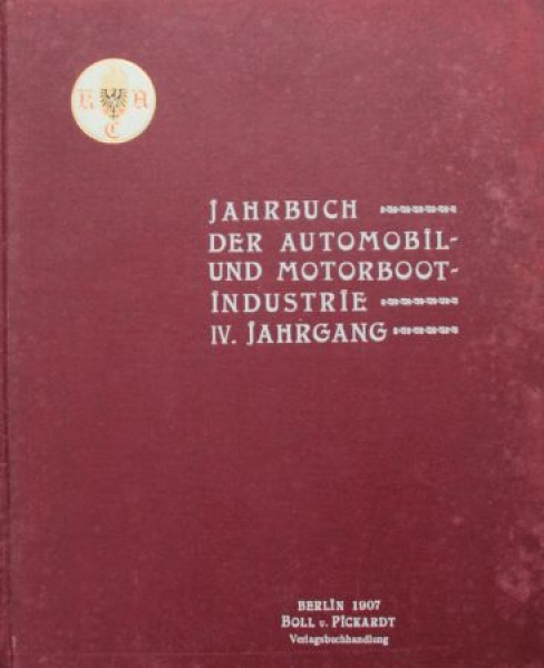 Neuberg "Jahrbuch der Automobil und Motorbootindustrie" Fahrzeugtechnik 1907 (3618)