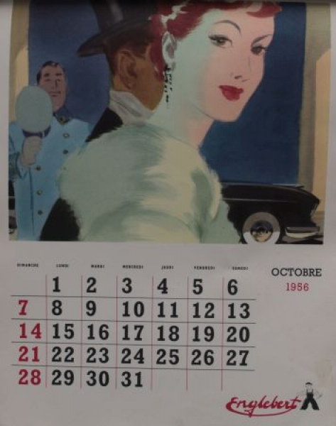 Englebert Tires Yearcalendar 1956 (3619)