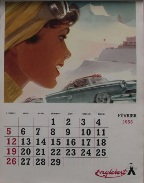 Englebert Tires Yearcalendar 1956 (3619)
