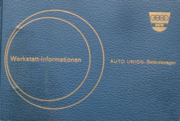 DKW Munga Auto-Union All-Wheel Drive 1959 Repair-Manual in original file (4299)