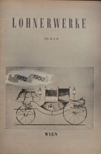 Lohnerwerke Modellprogramm 1950 Automobilprospekt (4182)