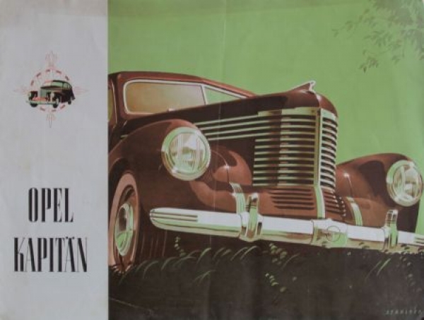 Opel Kapitaen Modelprogram 1939 Carbrochure (3686)