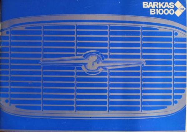 Barkas B 1000 Modelprogram 1969 Commercialbrochure (3688)