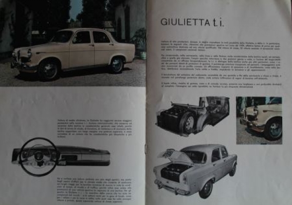 Alfa Romeo Modelprogram 1960 "La Gioia di Possedere" Carbrochure (3689)