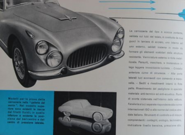 Fiat 8V 2 Posti 8 Cylindre Modelprogram 1953 Carbrochure (3693)