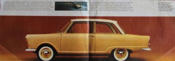 DKW F 12 Modelprogam 1965 "Der Wagen der alle Wuensche erfuellt" Carbrochure (3715)