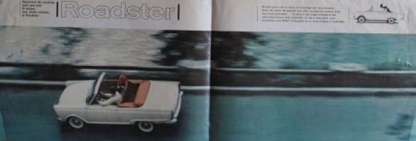 DKW F12 Roadster Sportive Modelprogram 1964 Carbrochure (3718)