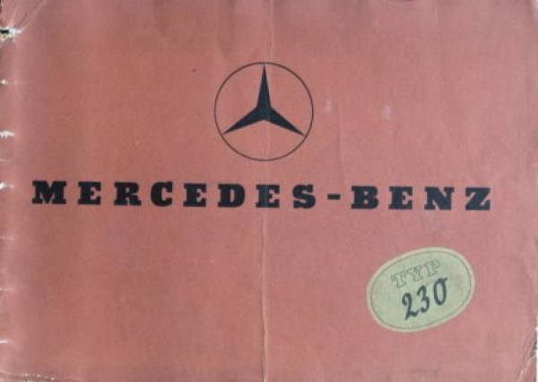 Mercedes-Benz 230 Modelprogram 1937 Carbrochure (3726)