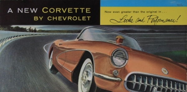 Chevrolet Corvette Modellprogramm 1956 Automobilprospekt (3783)