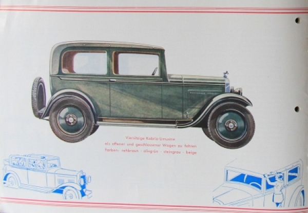 Hanomag Modelprogram 1928 Carbrochure (3812)