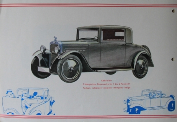 Hanomag Modelprogram 1928 Carbrochure (3812)