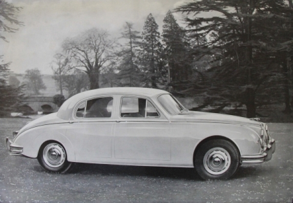 Jaguar 3,4 Litre Modelprogram 1958 "Ein neuer, Aufsehen erregender Jaguar" Carbrochure (3979)