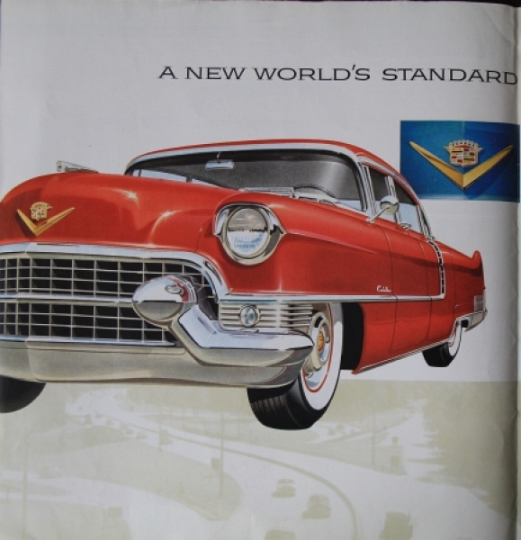 Cadillac Modellprogramm 1955 Carbrochure (7756)
