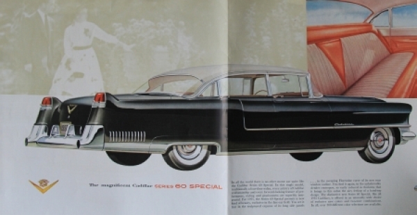 Cadillac Modellprogramm 1955 Carbrochure (7756)