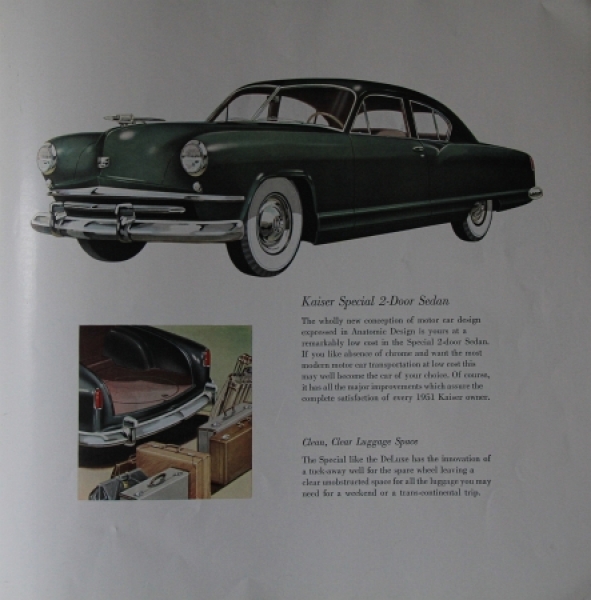 Kaiser Modelprogram 1951 "Built to better the best on the road" Carbrochure (4026)