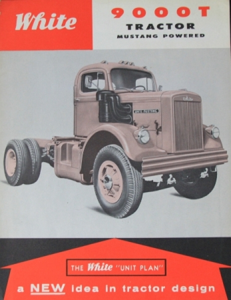 WHite 9000 T Tractor Unit Plan Modelprogram 1959 Truckbrochure (4056)