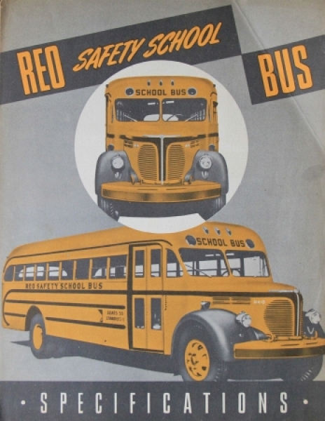 REO Safety School Bus Model 119/122 Modelprogram 1948 Busbrochure (4057)