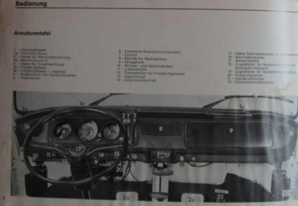 Volkswagen T2 Transporter 1974 Ownermanual (4092)