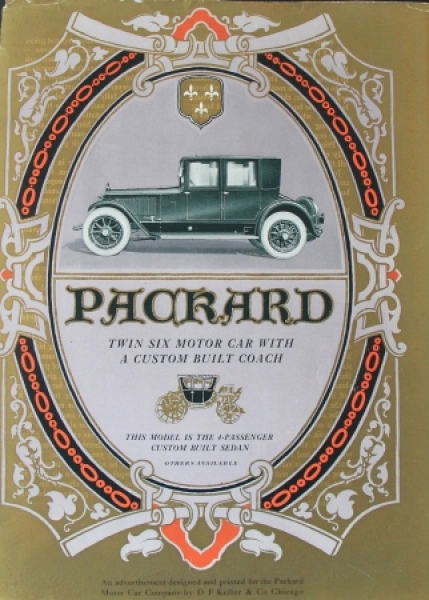 Packard Twin Six Sedan Modelprogram 1925 Carbrochure (4096)