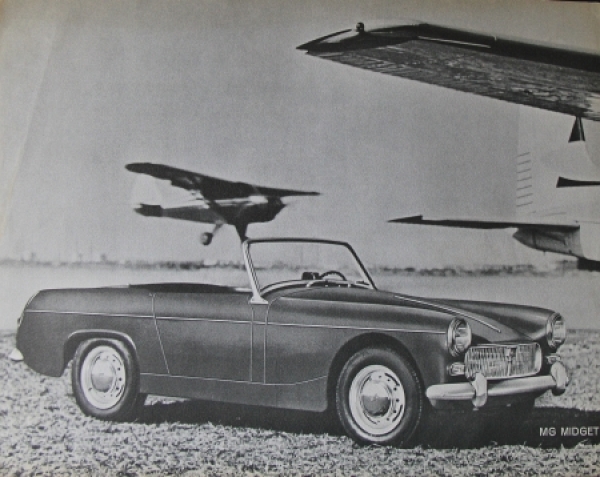 MG Midget Convertible Modelprogram 1961 Carbrochure (4121)