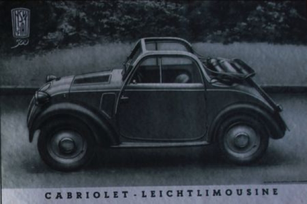 Fiat 500 Topolino Modelprogram 1938 "Ein ganz grosser Kleinwagen" Carbrochure-Map (4102)
