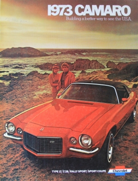 Chevrolet Camaro Modelprogram 1973 Carbrochure (4140)