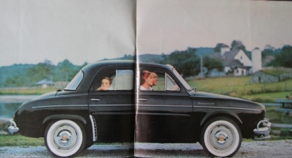Renault Modelprogram 1958 "Drivin is fun again" Carbrochure (4142)