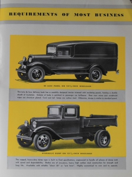 Ford Trucks Modelprogram 1932 "Helpful hints on hauling" Truckbrochure (4153)