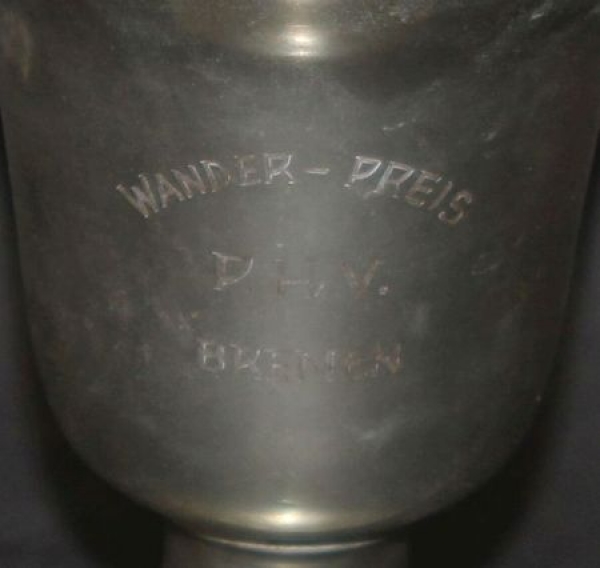 Police-Organisation Tropy Bremen 1949 Metal with top (4159)