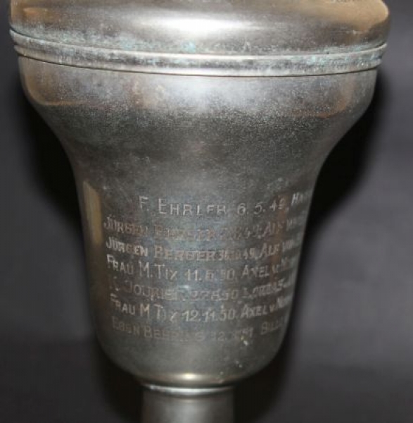Police-Organisation Tropy Bremen 1949 Metal with top (4159)