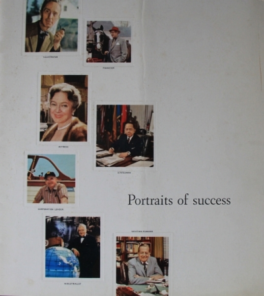 Lincoln Modelprogram Mailer 1959 "Portaits of success" Carbrochure (1365)