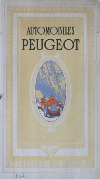 Peugeot Modellprogramm 1912 Automobilprospekt (4198)