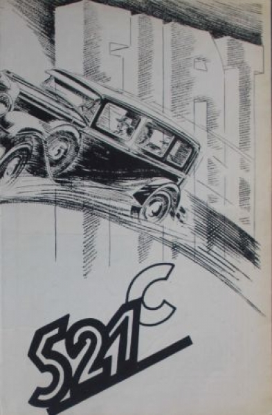 Fiat 521 C Modelprogram 1930 Carbrochure (6145)
