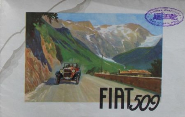 Fiat 509 Modelprogram 1928 Carbrochure (6143)