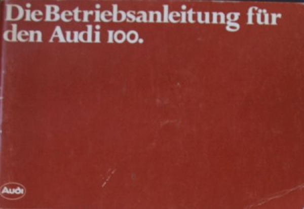 Audi 100 Ownermanual 1978 (5504)