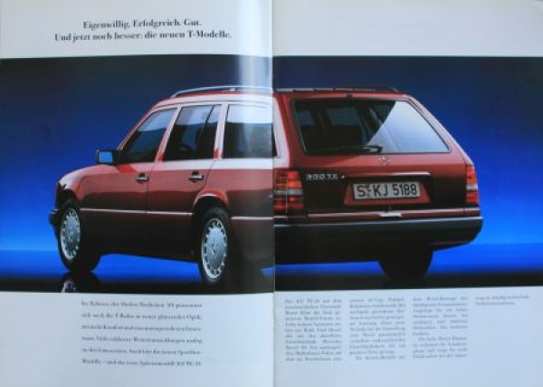 Mercedes-Benz 200 - 300 Modelprogram 1989 Carbrochure (5537)