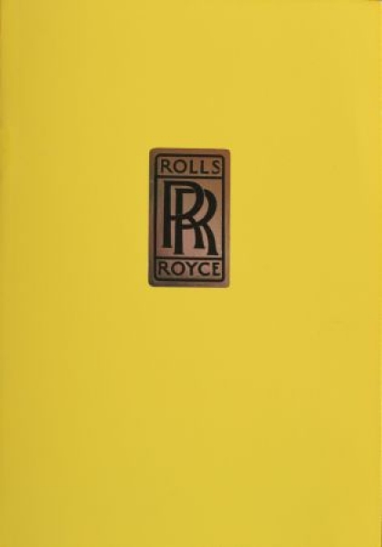 Rolls-Royce Modelprogram 1980 "Sonderausstellung Rolls-Royce" Carbrochure (4218)