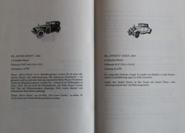 Rolls-Royce Modellprogramm 1980 "Sonderausstellung Rolls-Royce" Automobilprospekt (4218)