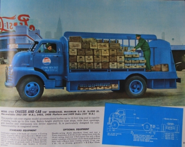 Chevrolet Trucks Modelprogram 1953 Truckbrochure (4221)