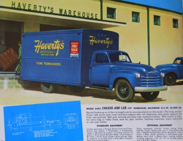 Chevrolet Trucks Modelprogram 1953 Truckbrochure (4221)