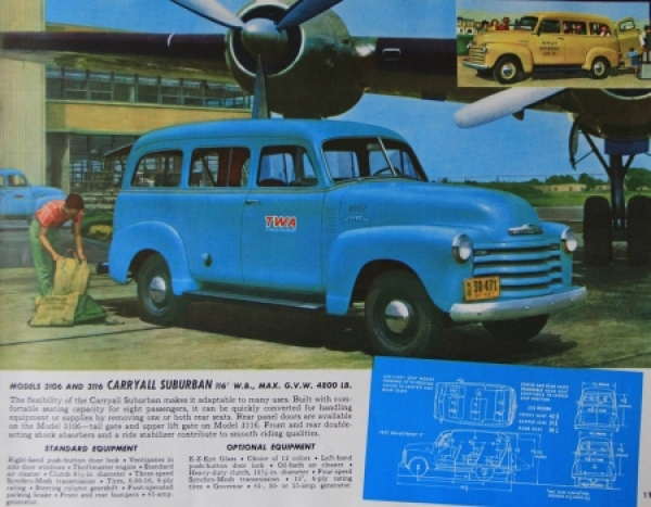 Chevrolet Trucks Modelprogram 1953 Truckbrochure (4221)