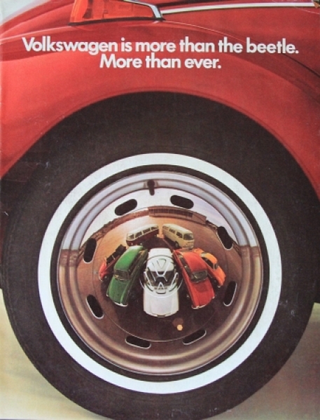 Volkswagen Modelprogram 1973 "More than a beetle" Carbrochure (4225)