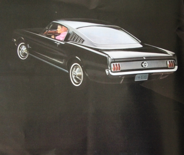 Ford Mustang Modelprogram 1965 "The total performance" Carbrochure (4253)