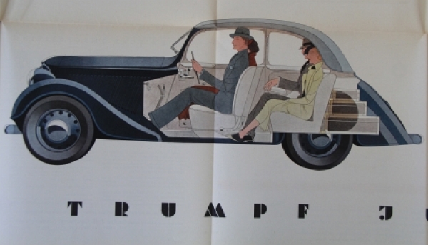 Adler Trumpf Junior Modelprogram 1936 Reuters drawings Carbrochure (4362)