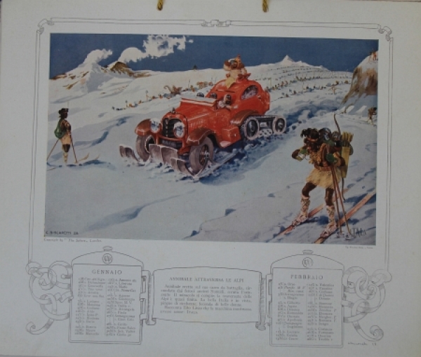 Itala Cars Yearcalendar 1929 by Biscaretti (4376)
